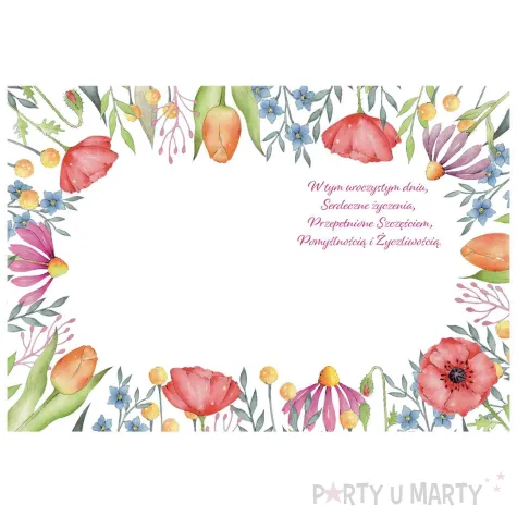 xx zk kartka okolicznosciowa b6 koperta z kwiatami 1 szt