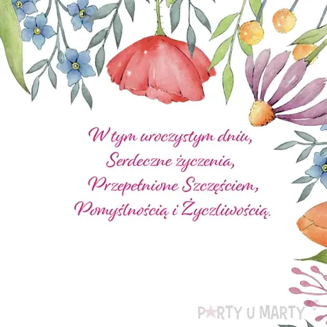 xx zk kartka okolicznosciowa b6 koperta z kwiatami 1 szt