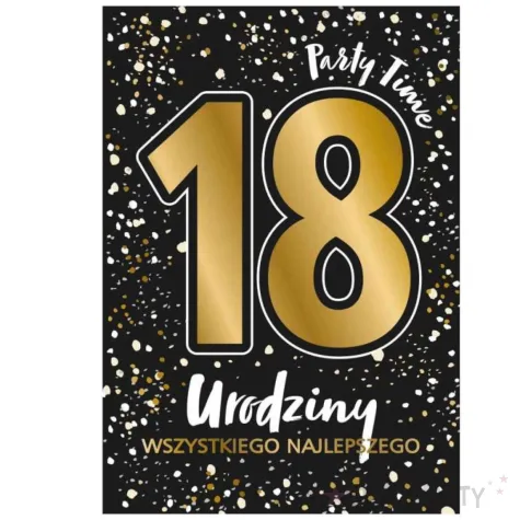 xx zk kartka okolicznosciowa karnet a5 18 glamour black 1 szt