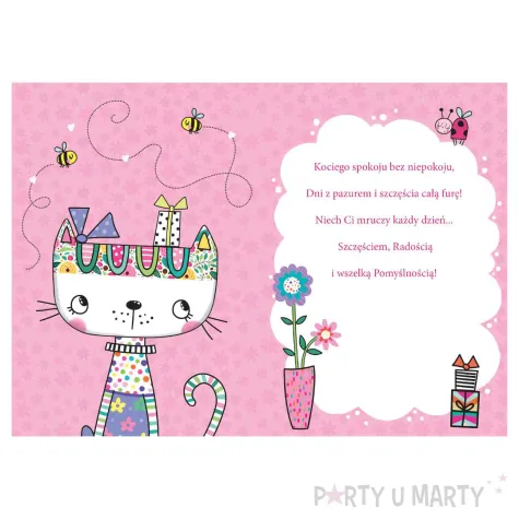 xx zk kartka okolicznosciowa karnet a5 kot wiosna 1 szt