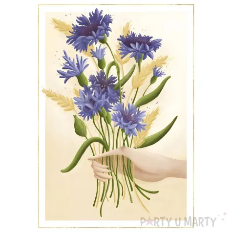 xx zk kartka okolicznosciowa karnet b6 chabry dlon 1 szt