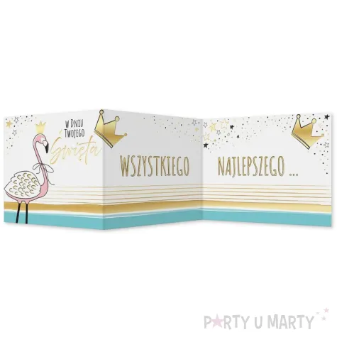 xx zk kartka okolicznosciowa karnet b6 flaming 1 szt