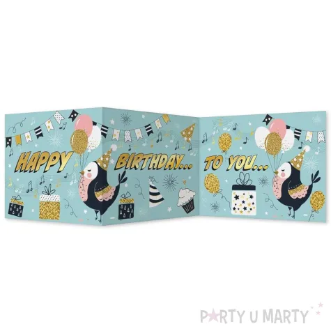 xx zk kartka okolicznosciowa karnet b6 ptaszyna 1 szt