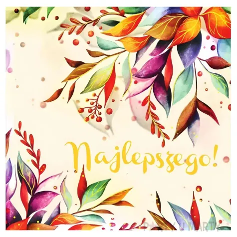 xx zk kartka okolicznosciowa karnet kw hs liscie 1 szt kk