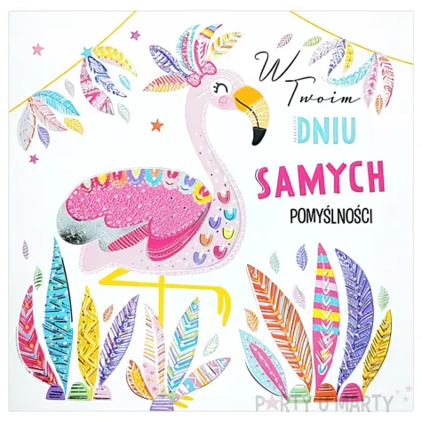 xx zk kartka okolicznosciowa kw flaming piora 1 szt