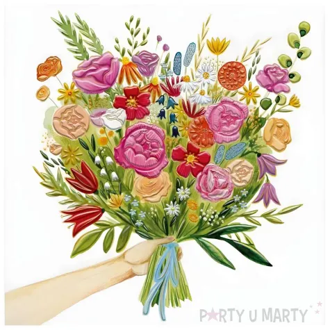 xx zk kartka okolicznosciowa pek kwiatow 1 szt