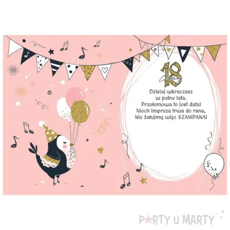 xx zk kartka okolicznosciowa rozowa 18