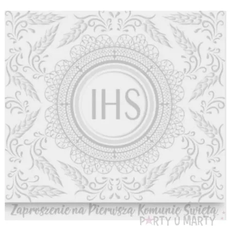 xx zk zaproszenie kwadrat zkw 120x120 komunia zest 57194 dzieciece chlopiec dziewczynka grafi