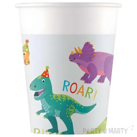 xx zku kubeczki papierowe dino party fsc decorata party 200 ml 8 szt