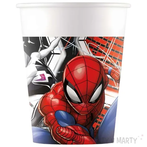 xx zku kubeczki papierowe spiderman world of web 200 ml 8 szt