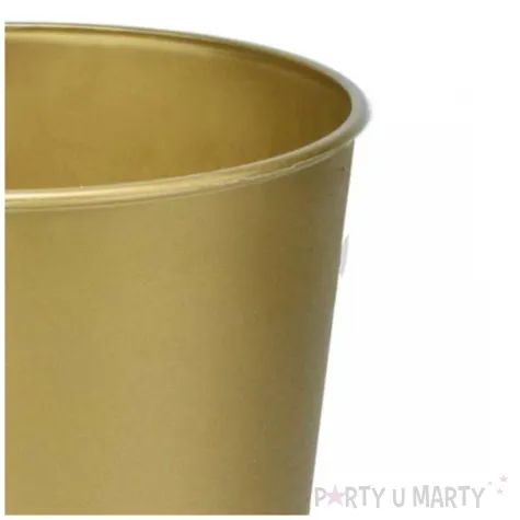 xx zku kubeczki wielokrotnego uzytku zlote gold decorata party 4 szt