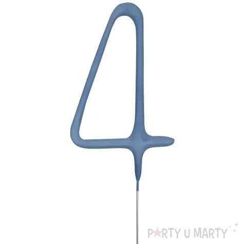 xx zof zimny ogien cyferka 4 niebieska