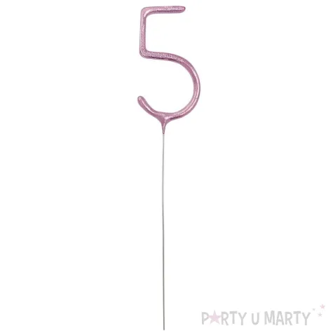 xx zof zimny ogien cyferka 5 rozowa