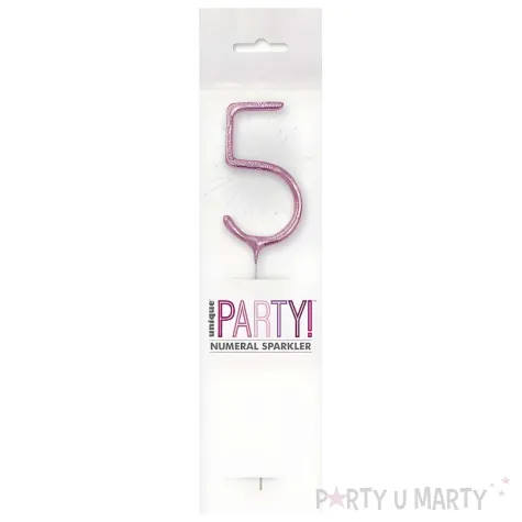 xx zof zimny ogien cyferka 5 rozowa