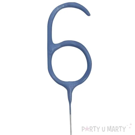 xx zof zimny ogien cyferka 6 niebieska