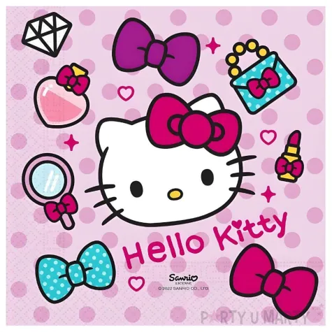xx zse serwetki papierowe hello kitty fashion stylish 33x33 cm