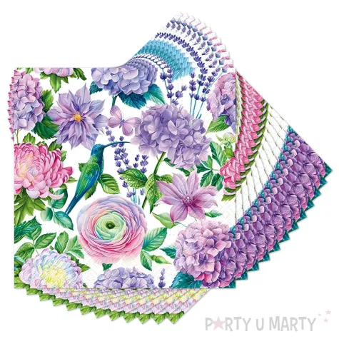 xx zse serwetki papierowe paw fioletowa rozkosz 33x33 cm 20 szt