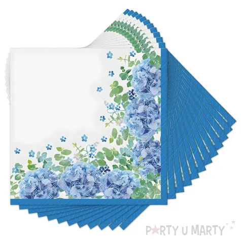 xx zse serwetki papierowe paw niebieska laka 33x33 cm 20 szt