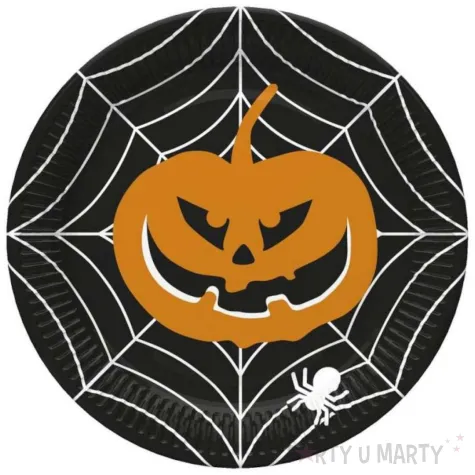 xx zta talerzyki papierowe halloween daisy dynia 22 7 cm 8 szt
