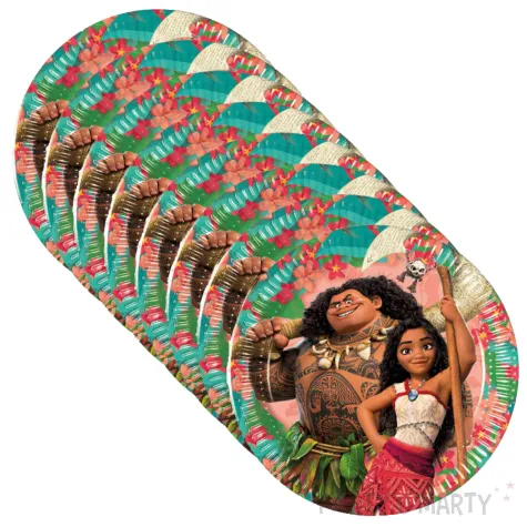 xx zta talerzyki papierowe moana 20 cm 8 szt