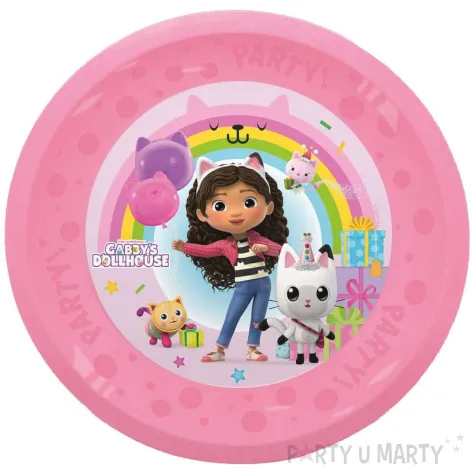 xx zta talerzyki wielokrotnego uzytku gabby dollhouse 21cm 4 szt
