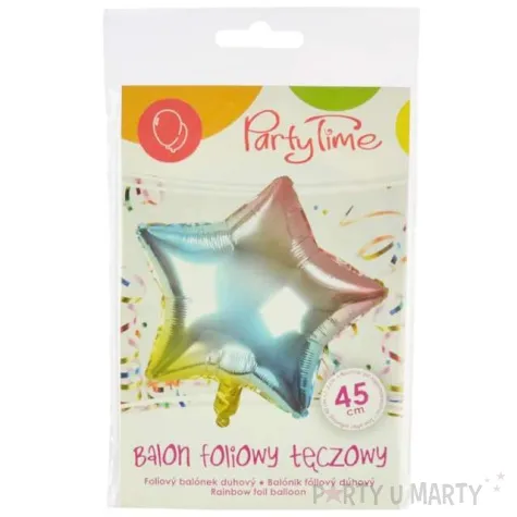 yy balon foliowy gwiazda teczowy arpex 18 str