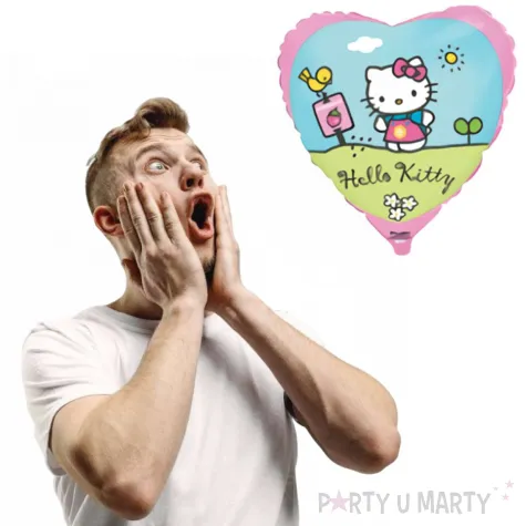 yy balon foliowy hello kitty w ogrodku flexmetal 18 hrt