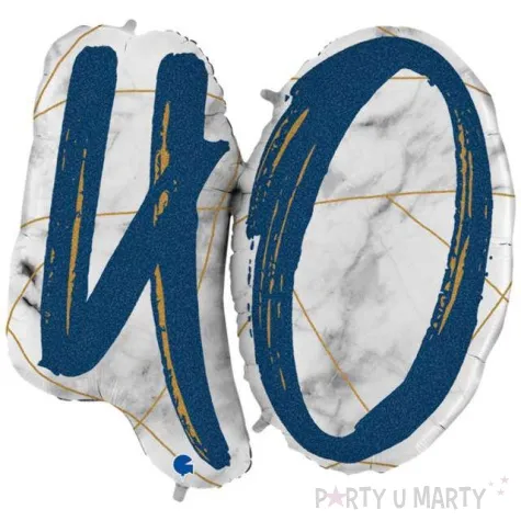 yy balon foliowy marmur 40 granatowy grabo 38 shp