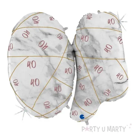 yy balon foliowy marmur 40 rozowy grabo 40 shp
