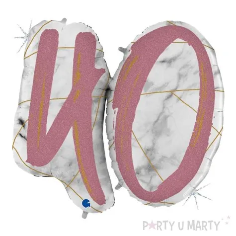 yy balon foliowy marmur 40 rozowy grabo 40 shp