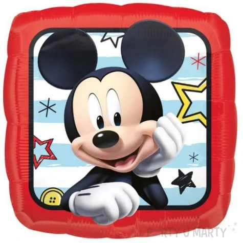 yy balon foliowy mickey w kwadracie amscan 17 sqr