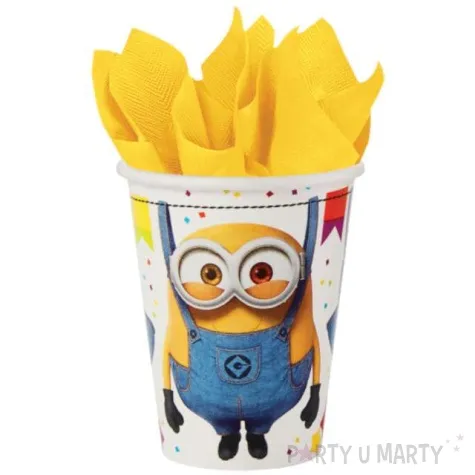 yy kubeczki papierowe minionki amscan 250ml 8 szt
