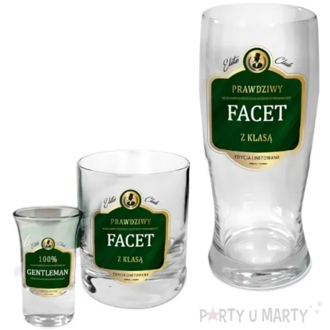 yy zestaw naczyn 2 szklanki i kieliszek prawdziwy facet z klasa edycja limitowana bgtech 3