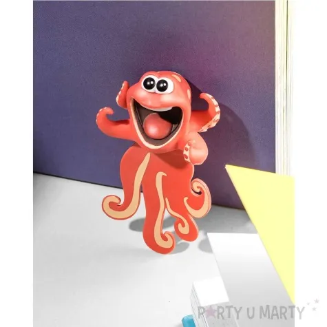 zakladka do ksiazki osmiornica 3d czerwony gadgetmaster