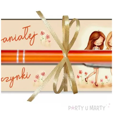zakladka z dlugopisem dla wspanialej dziewczynki 18x6 cm