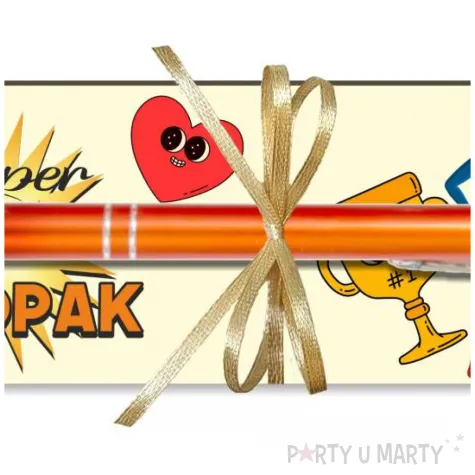 zakladka z dlugopisem dzien chlopaka super chlopak puchar 18x6 cm