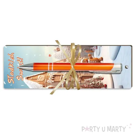 zakladka z dlugopisem slodkich swiat 18x6 c