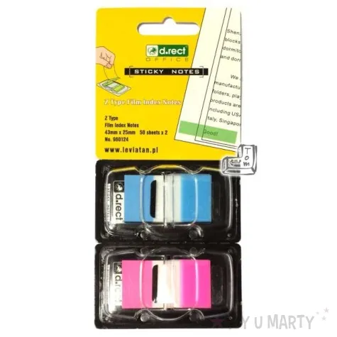 zakladki indeksujace classic d rect 43 x 25 mm 100 szt