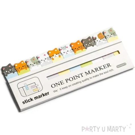 zakladki indeksujace kotki gadgetmaster 150 szt