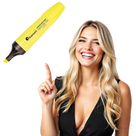 zakreslacz sciety zolty titanum 1 5 mm