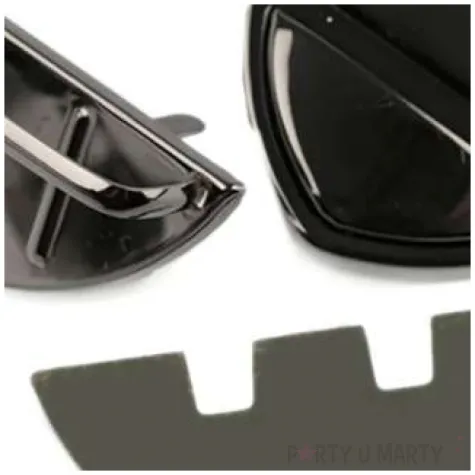 zapiecie metalowe do toreb czarny stoklasa 25x50mm