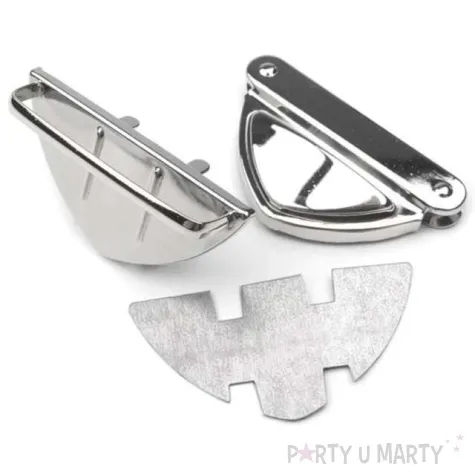 zapiecie metalowe do toreb srebrny stoklasa 25x50mm