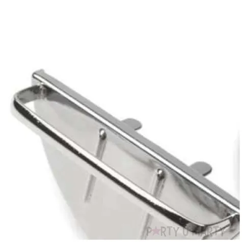 zapiecie metalowe do toreb srebrny stoklasa 25x50mm