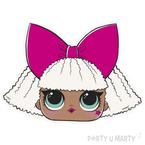 zaproszenia lol surprise unique 14 x 10 cm 8 szt