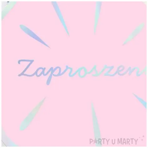 zaproszenia muszelka ocean rozowy partypal 6 szt