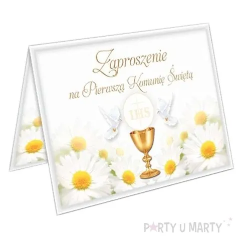 zaproszenia na komunie margaretka multi viper 1 szt