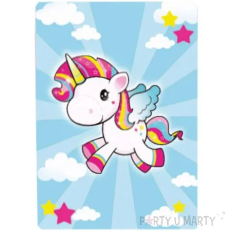 zaproszenia urodzinowe jednorozec folat 14 8 x 10 5 cm 8 szt