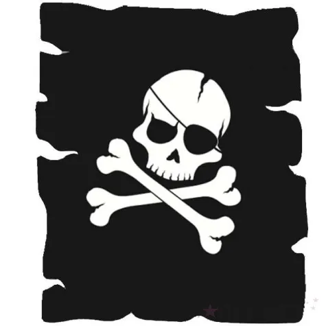 zaproszenia urodzinowe piracka czaszka procos 6 szt