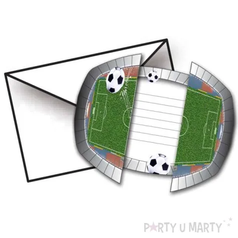 zaproszenia urodzinowe urodziny pilkarza folat 8 szt