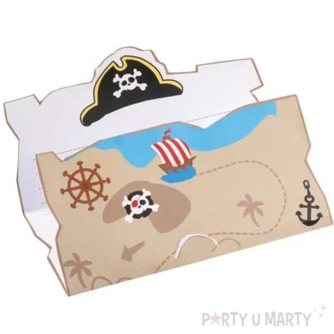 zaproszenia urodzinowe wyspa skarbow amscan 8 szt